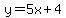 y=5x%2B4