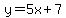 y=5x%2B7
