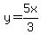 y=5x%2F3