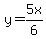 y=5x%2F6