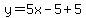 y=5x-5%2B5