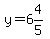 y=6%264%2F5