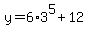 y=6%2A3%5E5%2B12