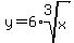 y=6%2Aroot%283%2Cx%29