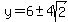 y=6%2B-+4sqrt%282%29%29%2F%282%29
