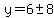 y=6%2B-+8