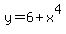 y=6%2Bx%5E4