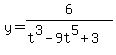 y=6%2F%28t%5E3-9t%5E5%2B3%29