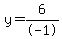 y=6%2F-1