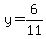 y=6%2F11