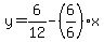 y=6%2F12-%286%2F6%29x