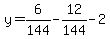 y=6%2F144-12%2F144-2