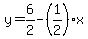 y=6%2F2-%281%2F2%29x