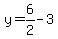 y=6%2F2-3