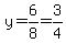 y=6%2F8=3%2F4
