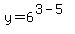 y=6%5E%283-5%29