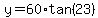 y=60%2Atan%2823%29