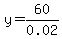 y=60%2F0.02