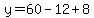 y=60-12%2B8