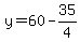 y=60-35%2F4