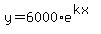 y=6000%2Ae%5E%28kx%29