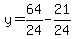 y=64%2F24-21%2F24