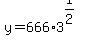y=666%2A3%5E%281%2F2%29