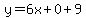 y=6x%2B0%2B9