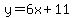 y=6x%2B11