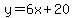 y=6x%2B20
