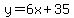 y=6x%2B35