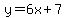 y=6x%2B7