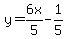 y=6x%2F5-1%2F5
