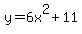y=6x%5E2%2B11