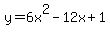 y=6x%5E2-12x%2B1