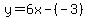 y=6x-%28-3%29