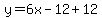 y=6x-12%2B12