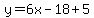 y=6x-18%2B5+