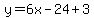y=6x-24%2B3