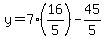 y=7%2816%2F5%29-45%2F5