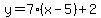 y=7%28x-5%29%2B2