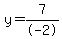 y=7%2F-2