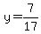 y=7%2F17