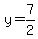 y=7%2F2