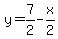 y=7%2F2-x%2F2