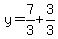 y=7%2F3%2B3%2F3