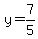 y=7%2F5