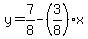 y=7%2F8-%283%2F8%29%2Ax