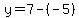 y=7-%28-5%29