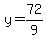 y=72%2F9